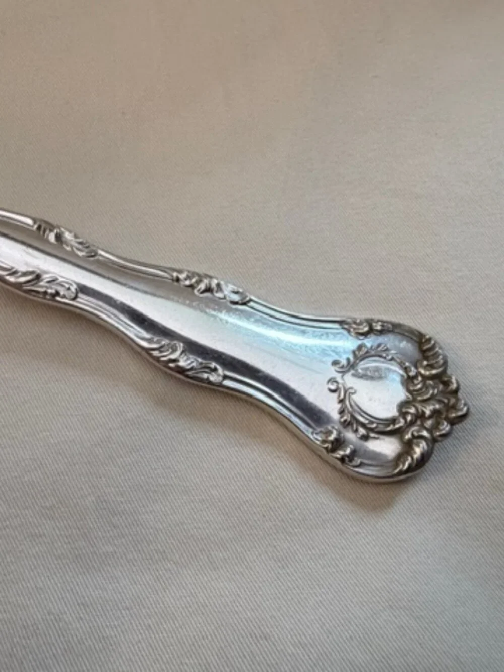 Antique silverplate serving